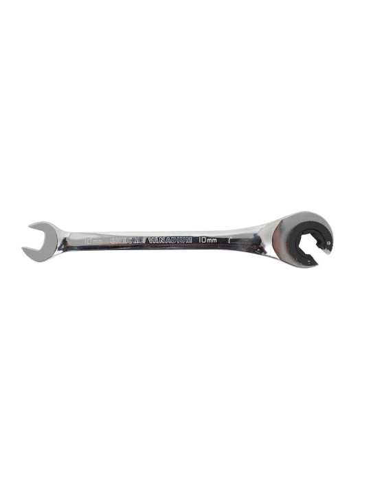 Juego Llave Fija + Llave Carraca para Tuercas Abocardadas Cr-V 4 Piezas 15380 KENDO
