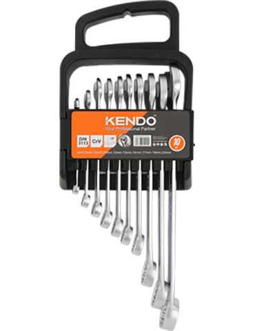 Juego Llaves Combinadas Cr-V 10 Piezas 6-22mm 15415 KENDO 2
