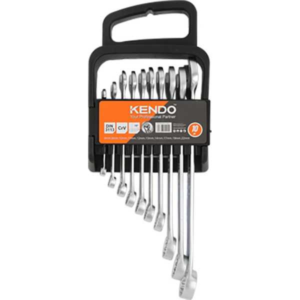 Juego Llaves Combinadas Cr-V 10 Piezas 6-22mm 15415 KENDO