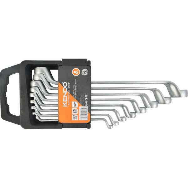 Juego Llaves Boca Estrella Acodada Cr-V 8 Piezas 15845 KENDO