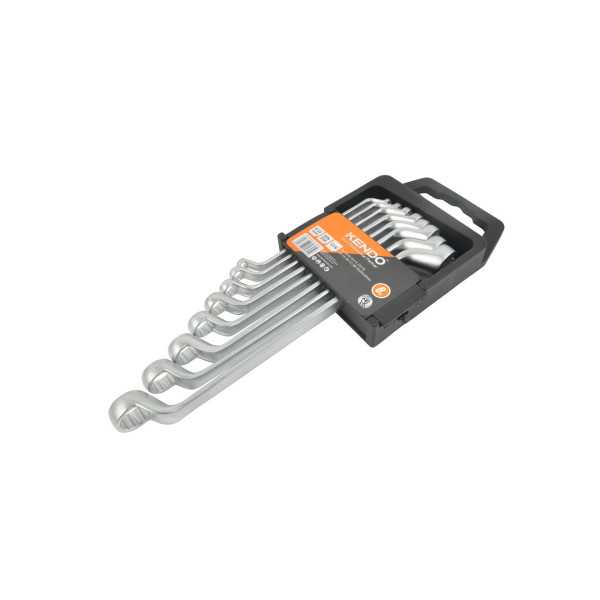 Juego Llaves Boca Estrella Acodada Cr-V 8 Piezas 15845 KENDO