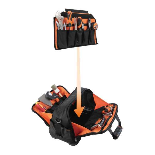 Bolsa Herramientas Impermeable Nylon Oxford Base Rígida 42cm 90134 KENDO