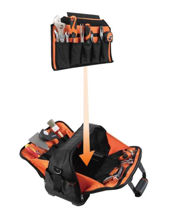 Bolsa Herramientas Impermeable Nylon Oxford Base Rígida 42cm 90134 KENDO