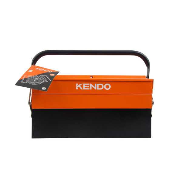 Caja Herramientas Metálica Voladiza 5 Bandejas con 81 Herramientas 90213 KENDO