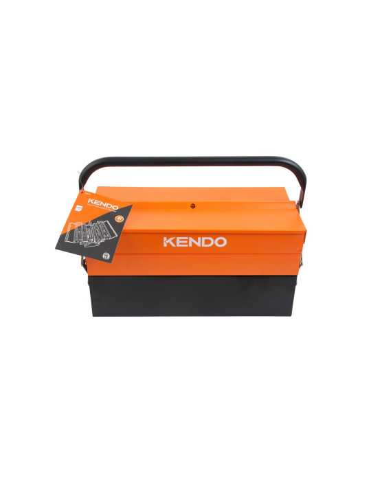Caja Herramientas Metálica Voladiza 5 Bandejas con 81 Herramientas 90213 KENDO