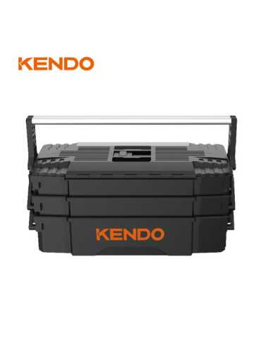 Caja Herramientas Voladiza PP 5 Bandejas con Compartimentos 90275 KENDO