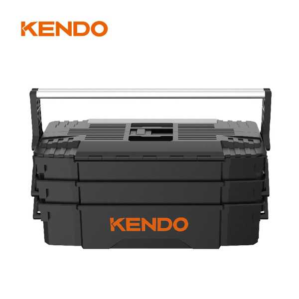 Caja Herramientas Voladiza PP 5 Bandejas con Compartimentos 90275 KENDO