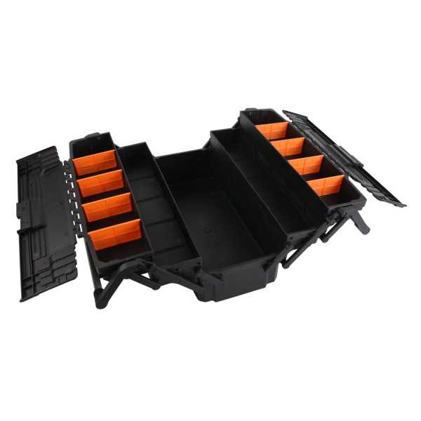 Caja Herramientas Voladiza PP 5 Bandejas con Compartimentos 90275 KENDO