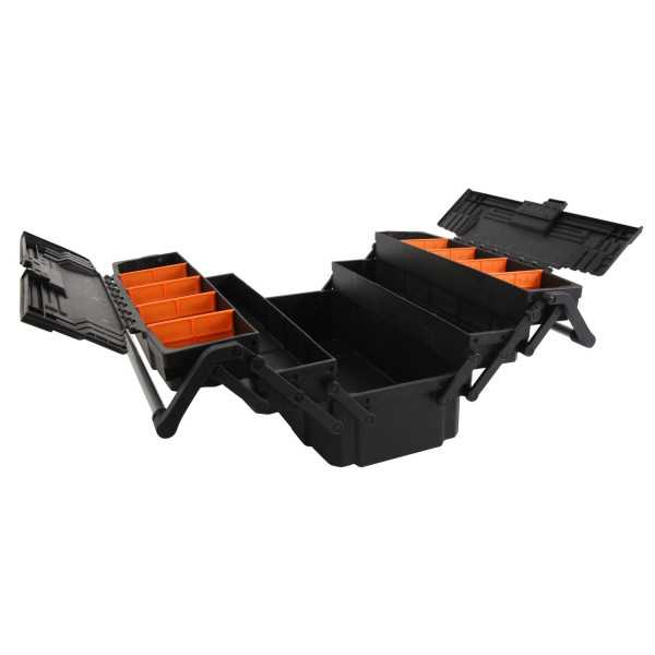Caja Herramientas Voladiza PP 5 Bandejas con Compartimentos 90275 KENDO