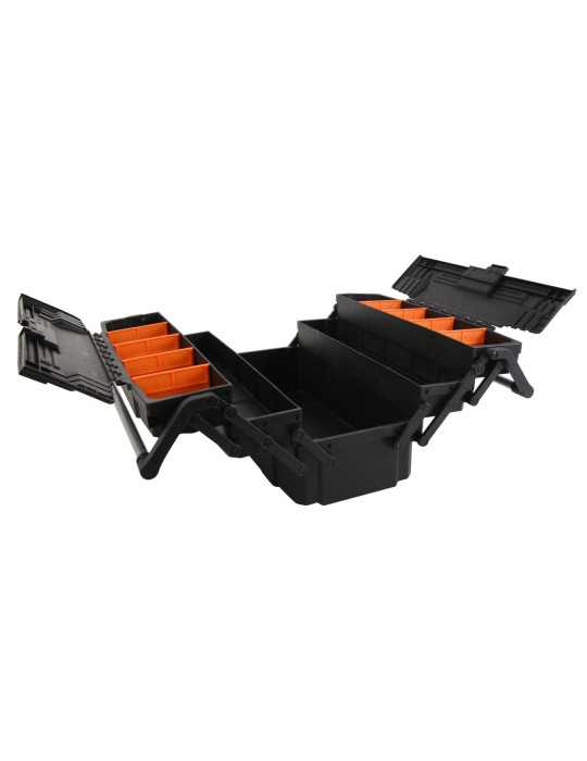 Caja Herramientas Voladiza PP 5 Bandejas con Compartimentos 90275 KENDO