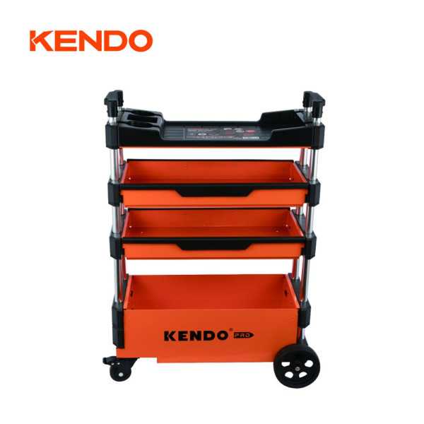 Carro de Herramientas Plegable 3 Cajones + Encimera 90333 KENDO