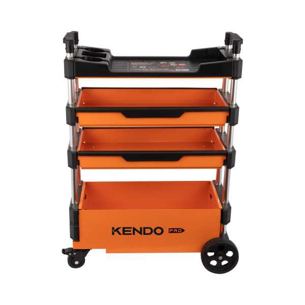 Carro de Herramientas Plegable 3 Cajones + Encimera 90333 KENDO