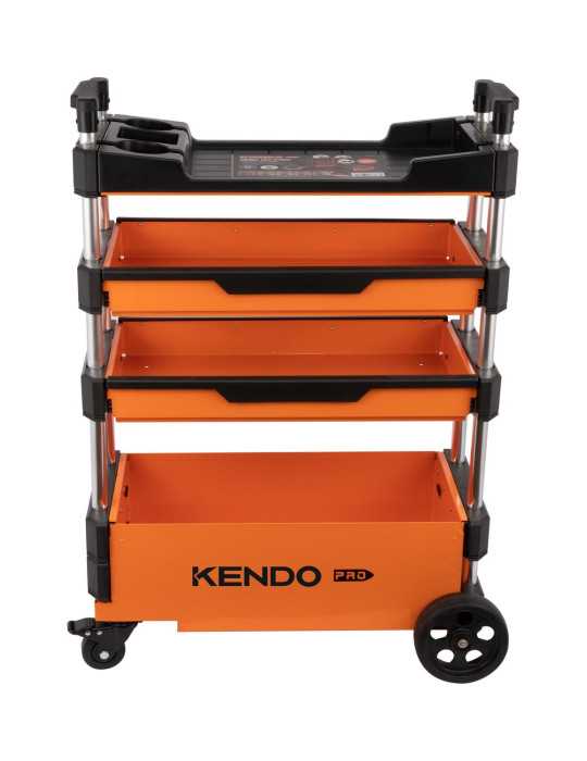 Carro de Herramientas Plegable 3 Cajones + Encimera 90333 KENDO