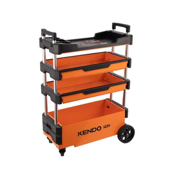 Carro de Herramientas Plegable 3 Cajones + Encimera 90333 KENDO
