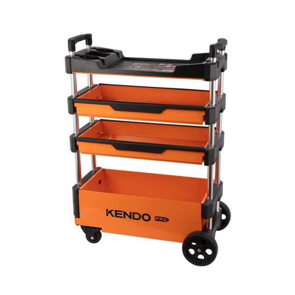 Carro de Herramientas Plegable 3 Cajones + Encimera 90333 KENDO