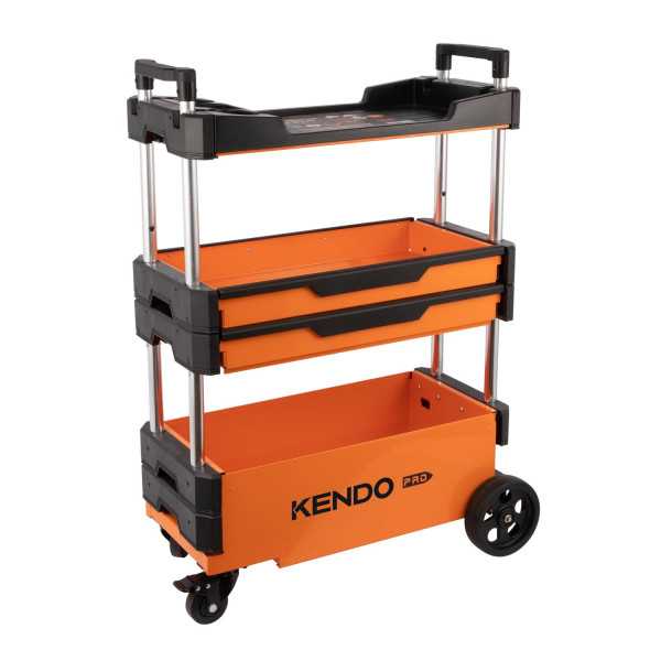 Carro de Herramientas Plegable 3 Cajones + Encimera 90333 KENDO