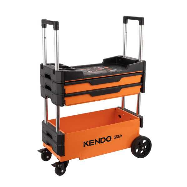 Carro de Herramientas Plegable 3 Cajones + Encimera 90333 KENDO