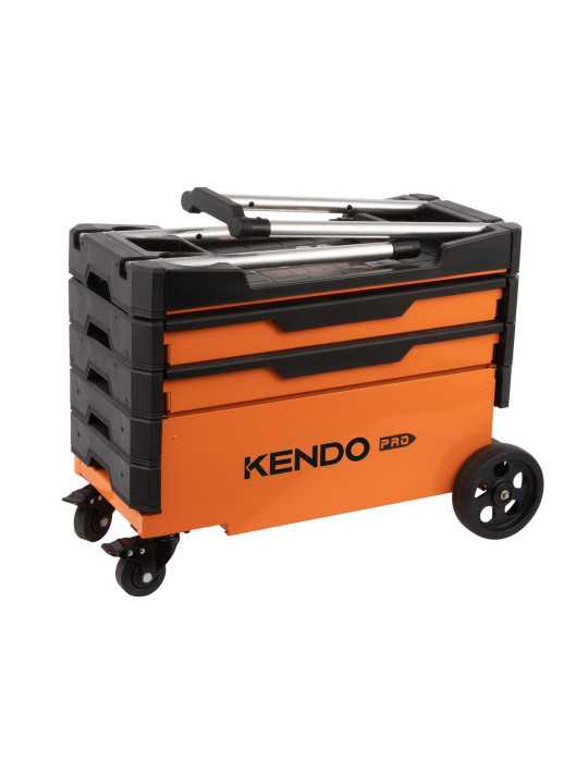 Carro de Herramientas Plegable 3 Cajones + Encimera 90333 KENDO