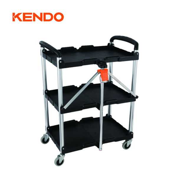 Carro Plegable Multiusos con Ruedas 3 Bandejas 90339 KENDO