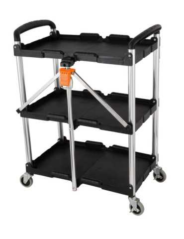 Carro Plegable Multiusos con Ruedas 3 Bandejas 90339 KENDO 2