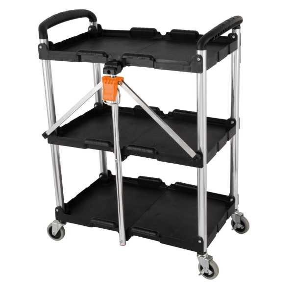 Carro Plegable Multiusos con Ruedas 3 Bandejas 90339 KENDO