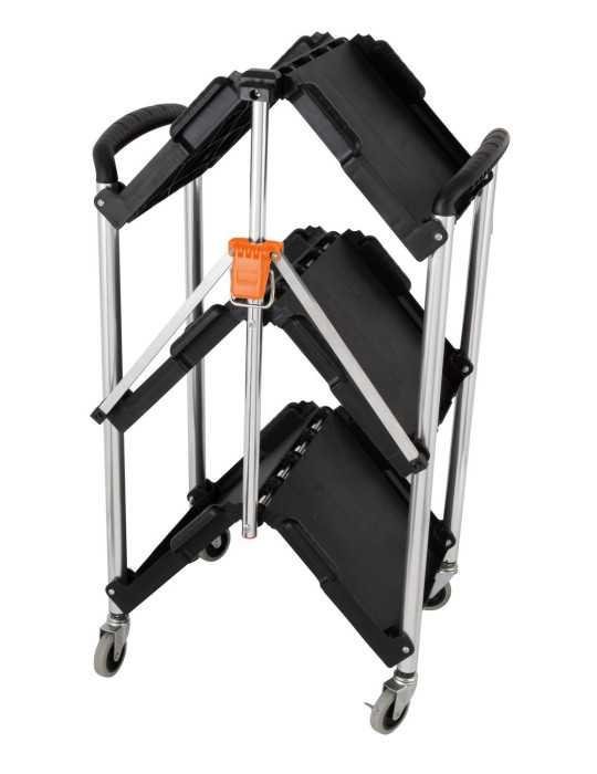 Carro Plegable Multiusos con Ruedas 3 Bandejas 90339 KENDO