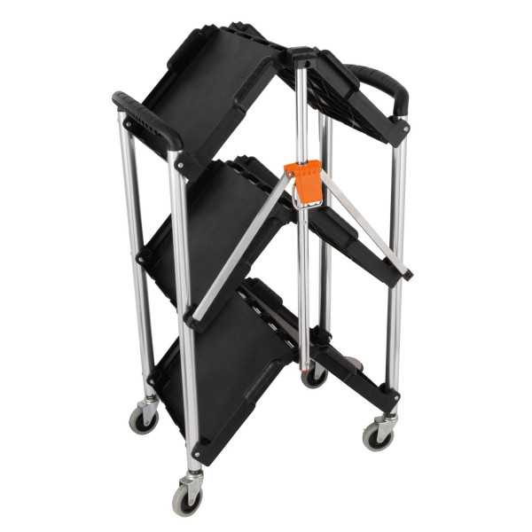 Carro Plegable Multiusos con Ruedas 3 Bandejas 90339 KENDO