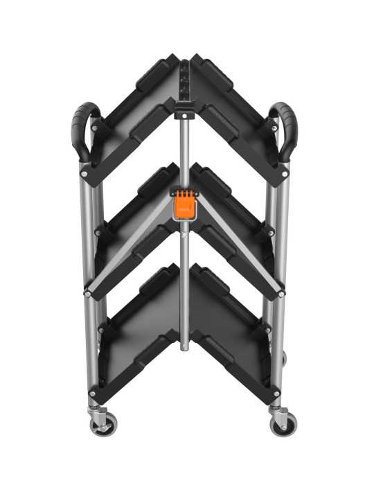 Carro Plegable Multiusos con Ruedas 3 Bandejas 90339 KENDO