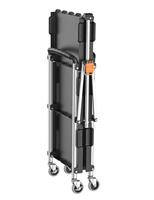 Carro Plegable Multiusos con Ruedas 3 Bandejas 90339 KENDO