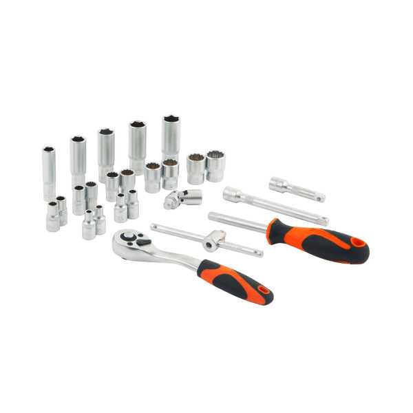 Juego Vasos + Carraca 1/4" 25 Piezas 90561 KENDO