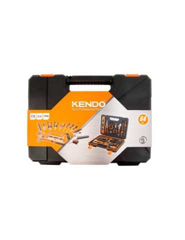 Juego de Herramientas Uso General en Maletín 64 Piezas 90592 KENDO 2