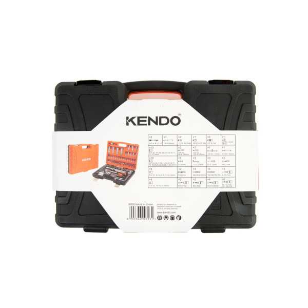 Juego Vasos + Carracas 1/2" y 1/4" 94 Piezas 90593 KENDO