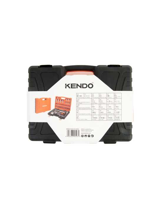 Juego Vasos + Carracas 1/2" y 1/4" 94 Piezas 90593 KENDO