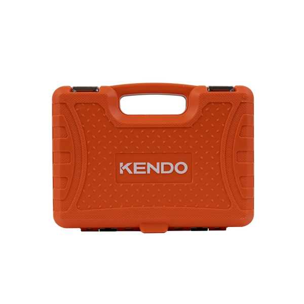 Juego Vasos + Carraca 1/4" con Puntas 56 Piezas 90597 KENDO