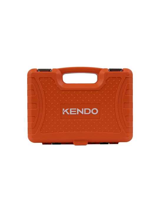 Juego Vasos + Carraca 1/4" con Puntas 56 Piezas 90597 KENDO