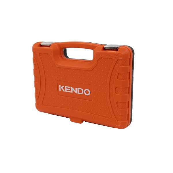 Juego Vasos + Carraca 1/4" con Puntas 56 Piezas 90597 KENDO