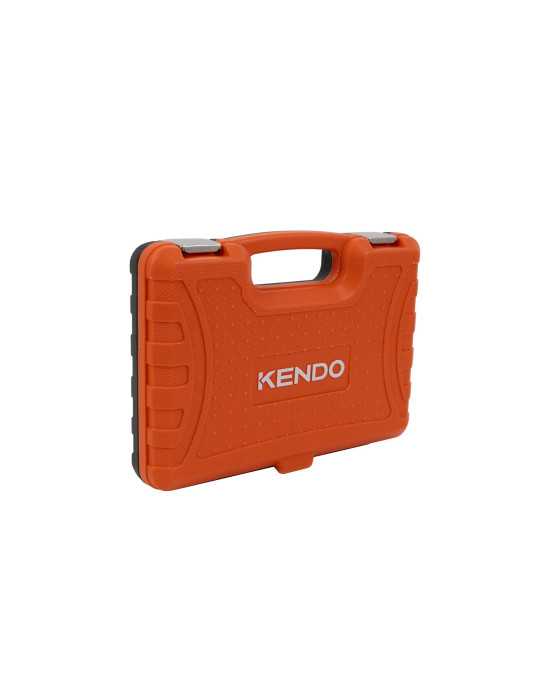 Juego Vasos + Carraca 1/4" con Puntas 56 Piezas 90597 KENDO
