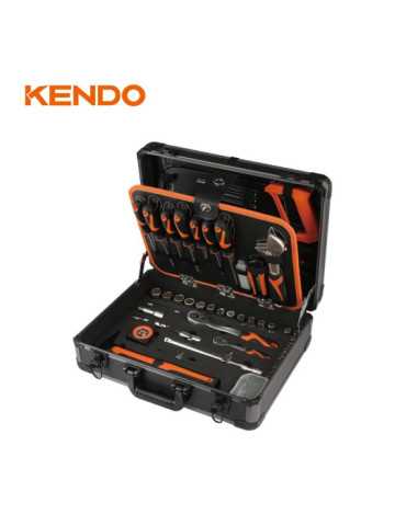 Maletín Aluminio con Herramientas 124 Piezas 90702 KENDO