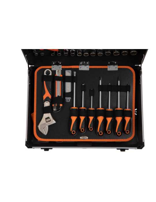 Maletín Aluminio con Herramientas 124 Piezas 90702 KENDO