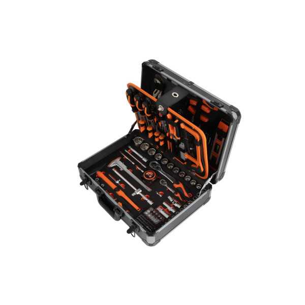 Maleta Trolley Aluminio con Herramientas 161 Piezas 90703 KENDO