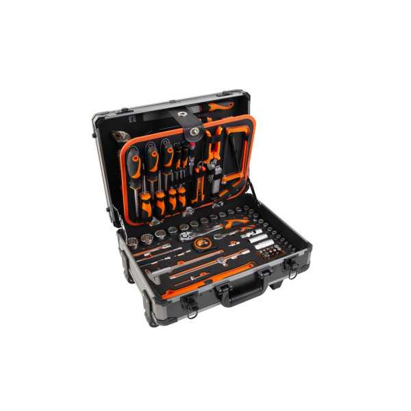Maleta Trolley Aluminio con Herramientas 161 Piezas 90703 KENDO