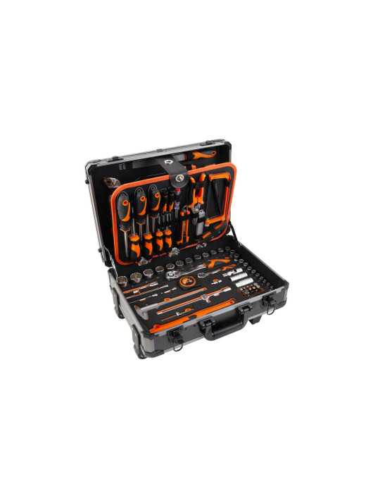 Maleta Trolley Aluminio con Herramientas 161 Piezas 90703 KENDO