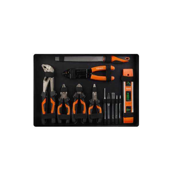 Maleta Trolley Aluminio con Herramientas 161 Piezas 90703 KENDO