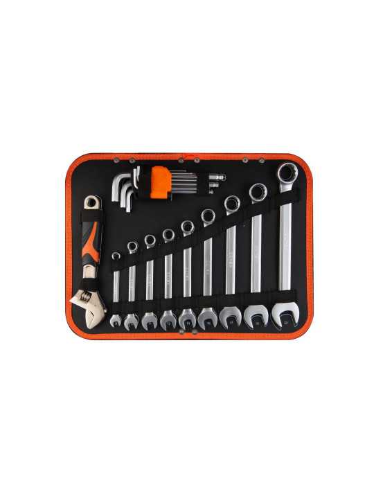 Maleta Trolley Aluminio con Herramientas 161 Piezas 90703 KENDO