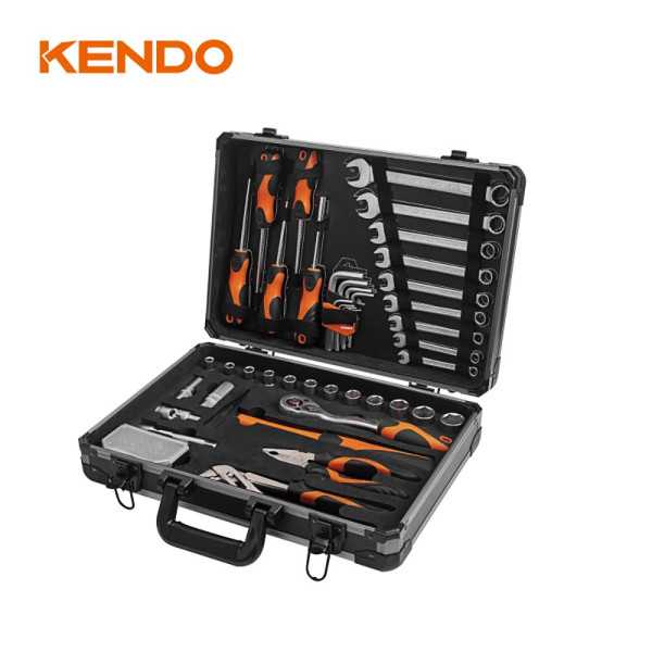 Maletín Aluminio con Herramientas 76 Piezas 90704 KENDO