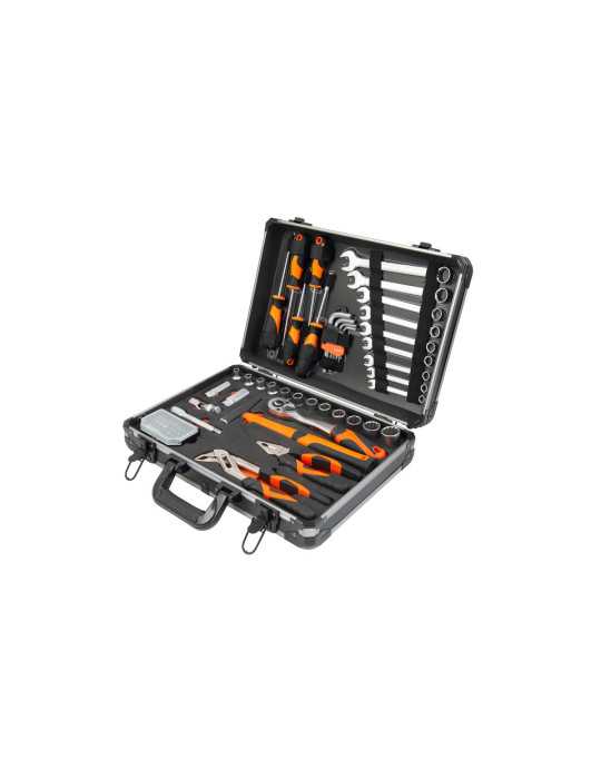 Maletín Aluminio con Herramientas 76 Piezas 90704 KENDO