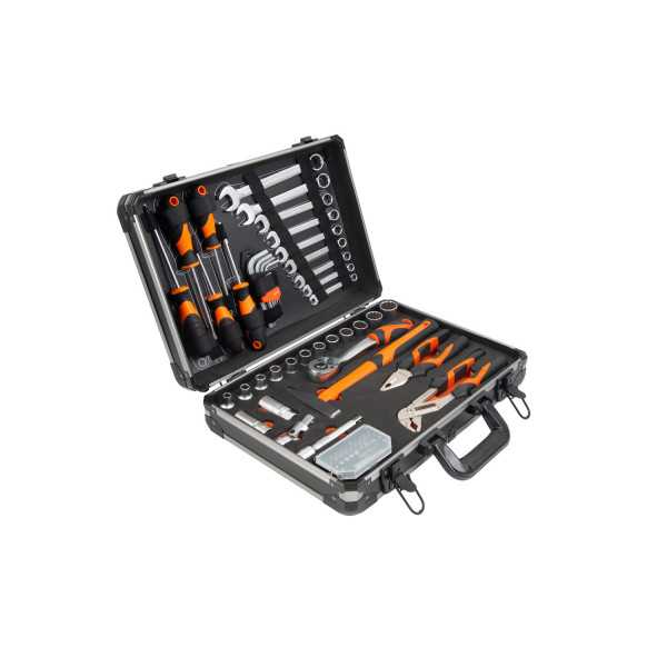 Maletín Aluminio con Herramientas 76 Piezas 90704 KENDO