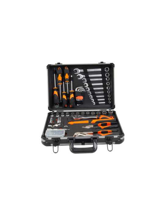 Maletín Aluminio con Herramientas 76 Piezas 90704 KENDO
