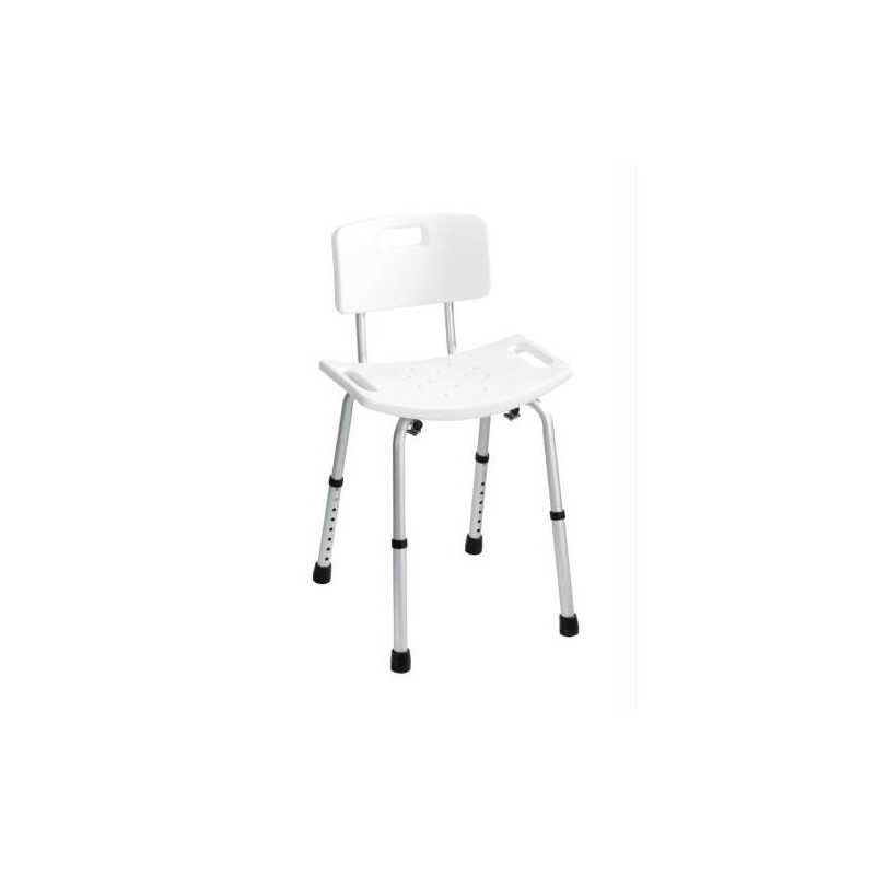 Taburete con respaldo WENKO con patas telescopicas