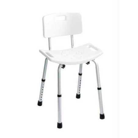 Taburete con respaldo WENKO con patas telescopicas